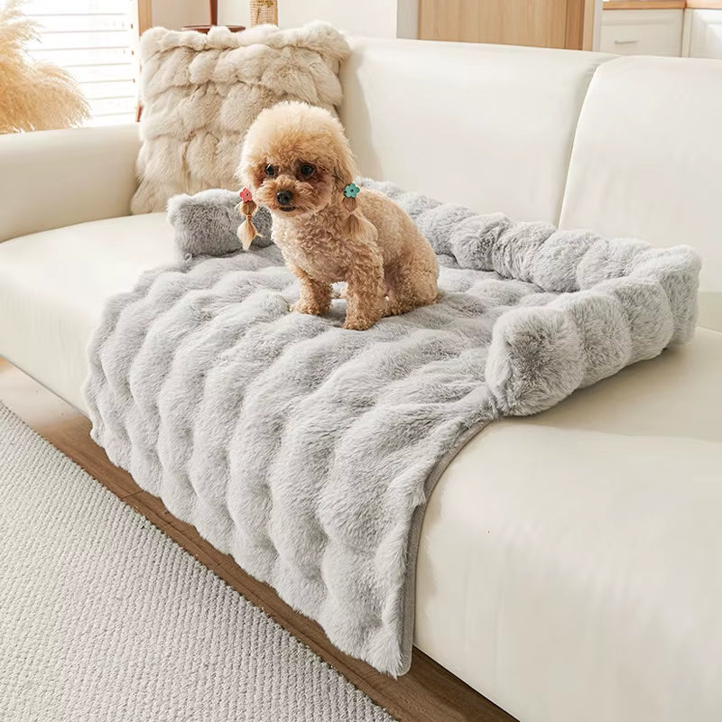 New Faux Rabbit Fur Large Dog Mat Cat Bed Pet Mattress Fun Luxury Plush Pet Bed Suitable for Small to Medium Dogs and Cats