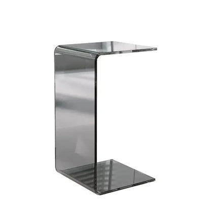 Acrylic Side Table Transparent Light Luxury Sofa Side Table Living Room Italian Bay Window Side Table C-Shaped Coffee Tables