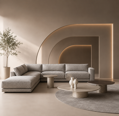 SMIVA Irregular Modern Coffee Table