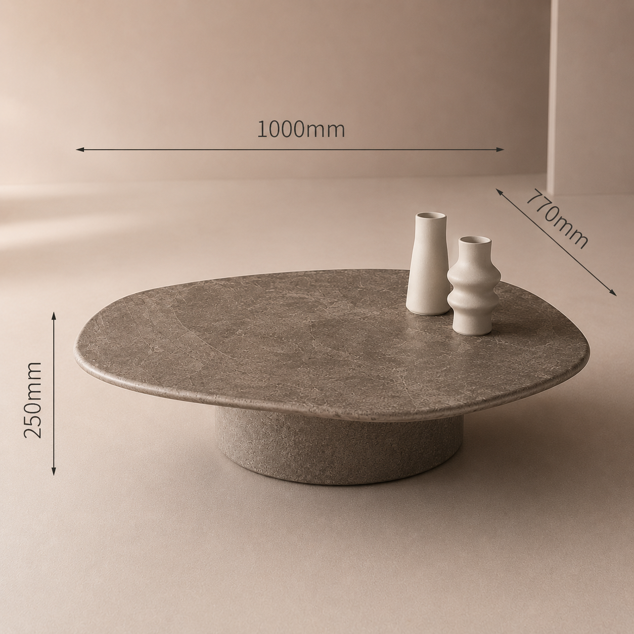 SMIVA Irregular Modern Coffee Table