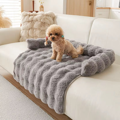New Faux Rabbit Fur Large Dog Mat Cat Bed Pet Mattress Fun Luxury Plush Pet Bed Suitable for Small to Medium Dogs and Cats
