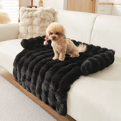 New Faux Rabbit Fur Large Dog Mat Cat Bed Pet Mattress Fun Luxury Plush Pet Bed Suitable for Small to Medium Dogs and Cats