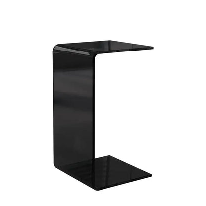 Acrylic Side Table Transparent Light Luxury Sofa Side Table Living Room Italian Bay Window Side Table C-Shaped Coffee Tables
