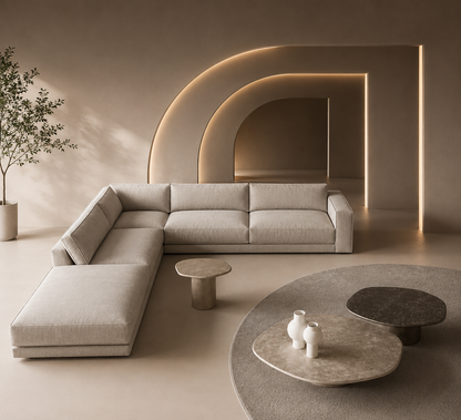 SMIVA Irregular Modern Coffee Table