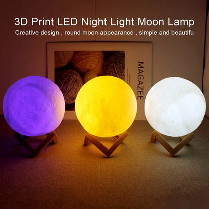 Moon Lamp – 3D LED Night Light