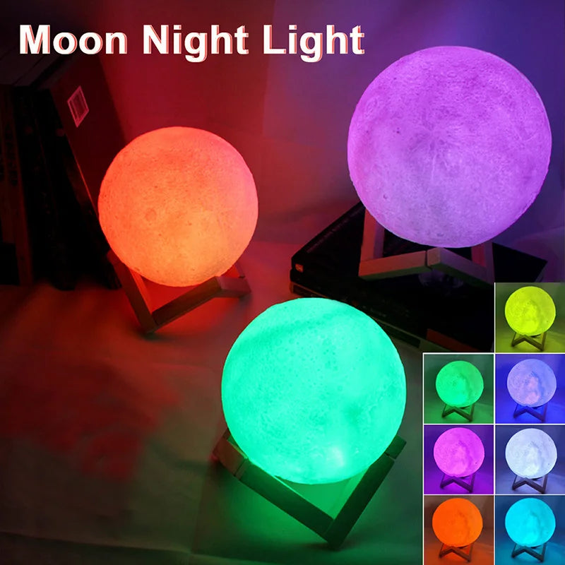 Moon Lamp – 3D LED Night Light