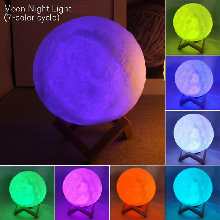 Moon Lamp – 3D LED Night Light