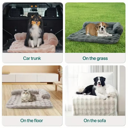 New Faux Rabbit Fur Large Dog Mat Cat Bed Pet Mattress Fun Luxury Plush Pet Bed Suitable for Small to Medium Dogs and Cats